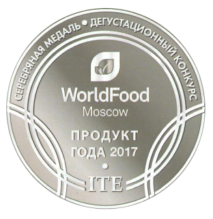Серебряная медаль на конкурсе "Продукт года 2017"