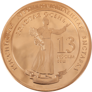 Медаль золотая "Золотая осень" 2013