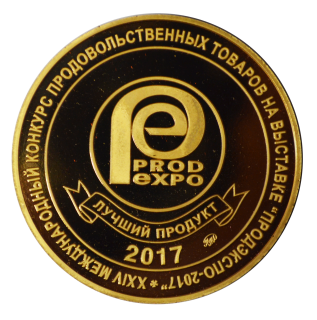 Золотая медаль конкурса "Лучший продукт - 2017" 